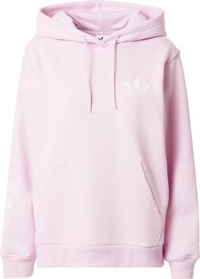 Mikina \'Multiple Logo\' adidas Originals růžová / bílá