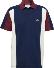 Tričko Lacoste námořnická modř / světle zelená / vínově červená / bílá