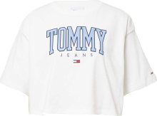 Tričko Tommy Jeans námořnická modř / světlemodrá / červená / bílá