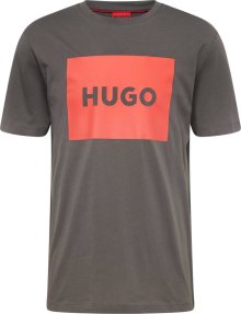 Tričko \'Dulive\' HUGO šedá / oranžová