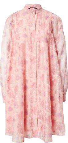 Košilové šaty \'Philina\' Bruuns Bazaar tmavě fialová / růžová / světle růžová