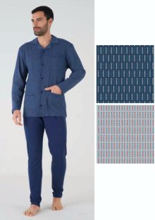 Pánské pyžamo Karelpiu KF5114 | modrá | L