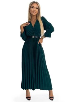 Dámské šaty Numoco 462-2 SERENA | zelená | Univerzální