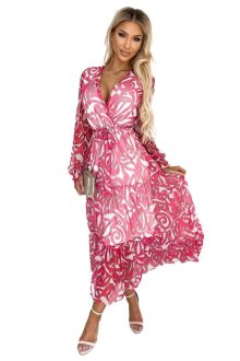 Dámské šaty Numoco 476-1 ENRICA | růžová | Univerzální