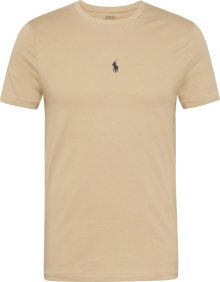 Tričko Polo Ralph Lauren světle hnědá / černá