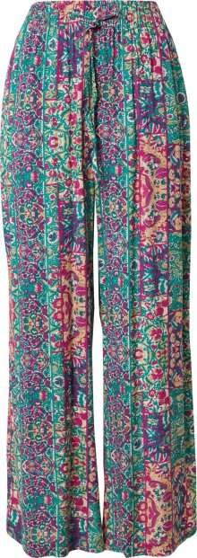 Kalhoty \'Nika\' Hailys béžová / zelená / pink
