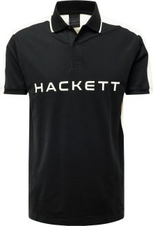 Tričko Hackett London černá / bílá