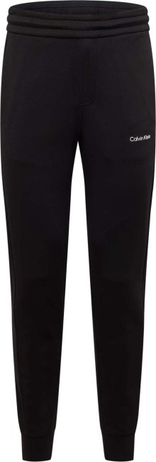 Kalhoty Calvin Klein černá / bílá