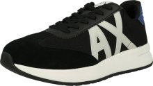 Tenisky Armani Exchange chladná modrá / černá / offwhite