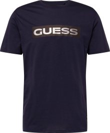 Tričko Guess námořnická modř / antracitová / stříbrná