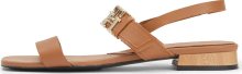 Páskové sandály Tommy Hilfiger světle hnědá