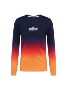 Tričko Hollister marine modrá / oranžová / ohnivá červená / bílá