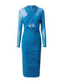 Koktejlové šaty \'ALIYAH\' bardot azurová modrá