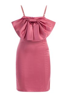 Koktejlové šaty faina světle růžová