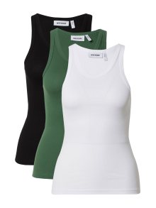 Top Weekday olivová / černá / bílá