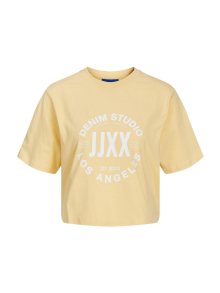 Tričko \'Brook\' JJXX žlutá / bílá