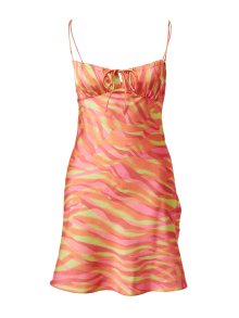 Letní šaty Trendyol limone / oranžová / růžová