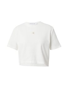 Tričko Calvin Klein Jeans písková / bílá