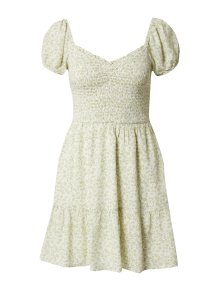 Letní šaty Hollister zelená / pastelově zelená / bílá