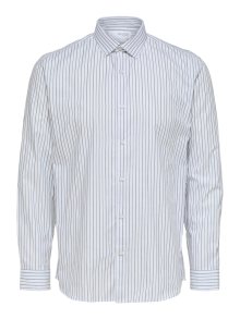 Košile \'PINPOINT\' Selected Homme šedá / bílá