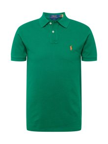 Tričko Polo Ralph Lauren zelená / oranžová