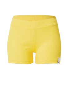 Sportovní kalhoty \'Lounge Rib Booty\' ADIDAS SPORTSWEAR žlutá