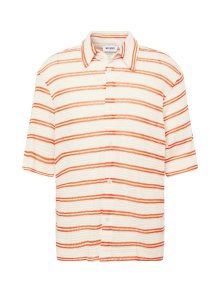 Košile Weekday oranžová / bílá