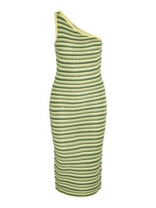 Úpletové šaty \'Dee\' Noisy May khaki / jedle / světle zelená