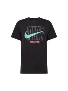 Funkční tričko Nike tyrkysová / světle růžová / černá