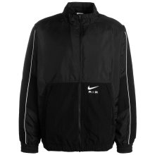 Sportovní bunda \'Air Tracktop Woven\' Nike Sportswear černá / bílá