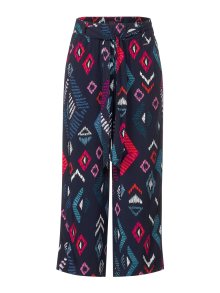 Kalhoty cecil tmavě modrá / červená / bílá