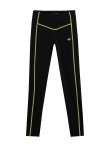 Sportovní kalhoty 4F svítivě zelená / černá