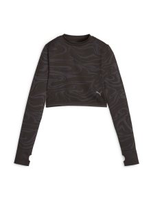 Funkční tričko Puma antracitová / stříbrně šedá / černá