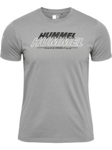 Funkční tričko Hummel tmavě šedá / černá / bílá