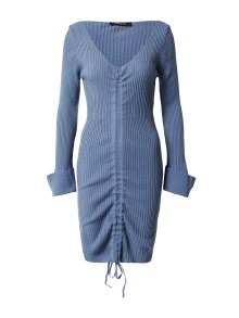 Úpletové šaty Trendyol chladná modrá