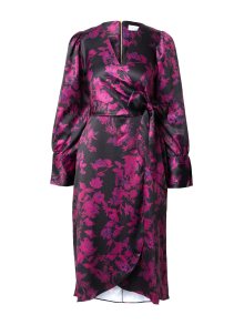 Šaty closet london fialová / tmavě fialová / černá