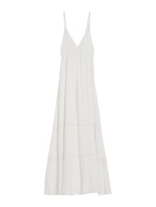 Letní šaty Bershka bílá