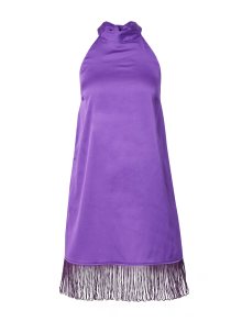 Koktejlové šaty Dorothy Perkins svítivě fialová