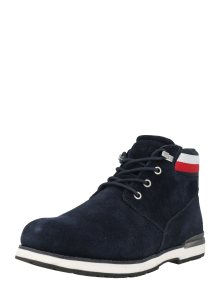 Šněrovací boty Tommy Hilfiger námořnická modř / červená / bílá