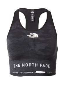 Sportovní top The North Face antracitová / černá / bílá