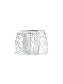 Sukně Bershka stříbrná