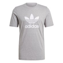 Tričko adidas Originals světle šedá / bílá