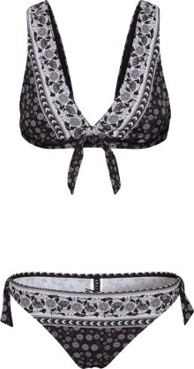 Bikiny \'Bow\' JETTE šedá / černá / bílá