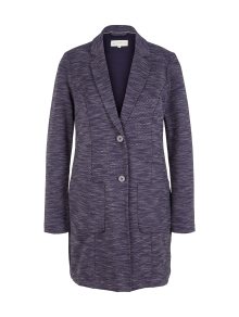 Přechodný kabát Tom Tailor krémová / tmavě fialová