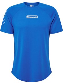 Funkční tričko Hummel ultramarínová modř / bílá