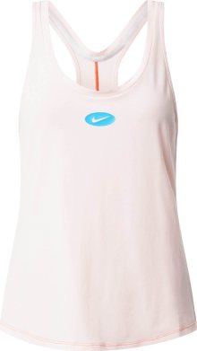 Sportovní top \'One Luxe\' Nike nebeská modř / jasně oranžová / růžová