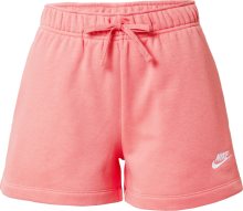 Kalhoty Nike Sportswear korálová / bílá