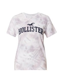 Tričko Hollister námořnická modř / bobule / bílá