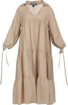 Letní šaty DreiMaster Vintage světle hnědá