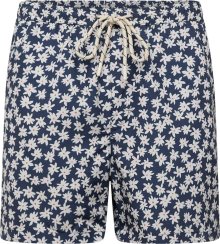 Plavecké šortky BURTON MENSWEAR LONDON námořnická modř / melounová / bílá